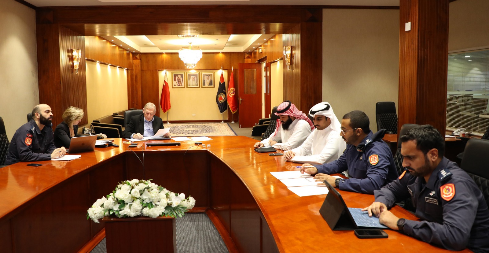 المركز الوطني لإدارة الطوارئ المدنية يشارك في تمرين 